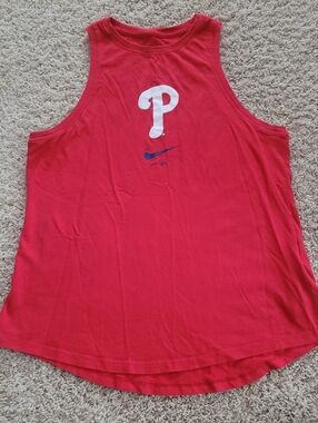 Nike MLB Baseball The Nike Tee Dri Fit Philadelphia Phillies Sleeveless Tank Top